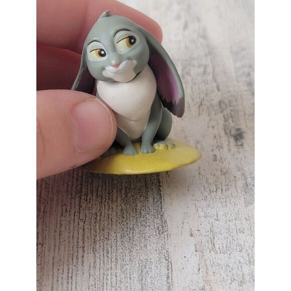 Mini Disney gray white rabbit forest animal toy figure - Picture 2 of 6